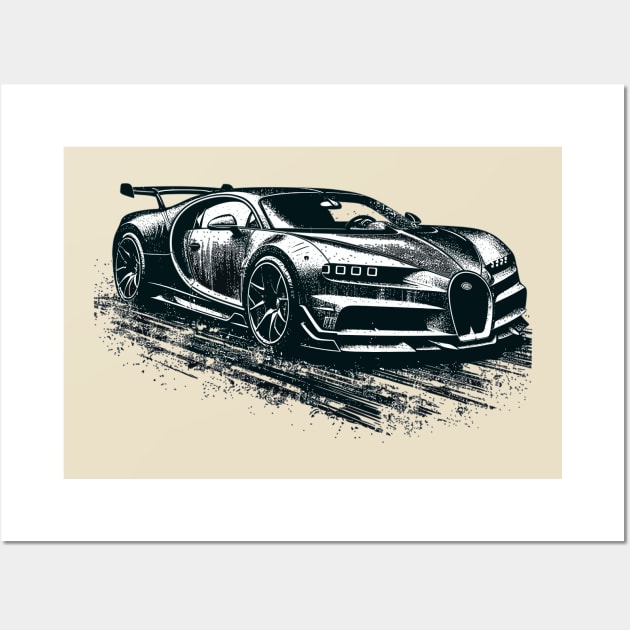 Bugatti Chiron Wall Art by Vehicles-Art